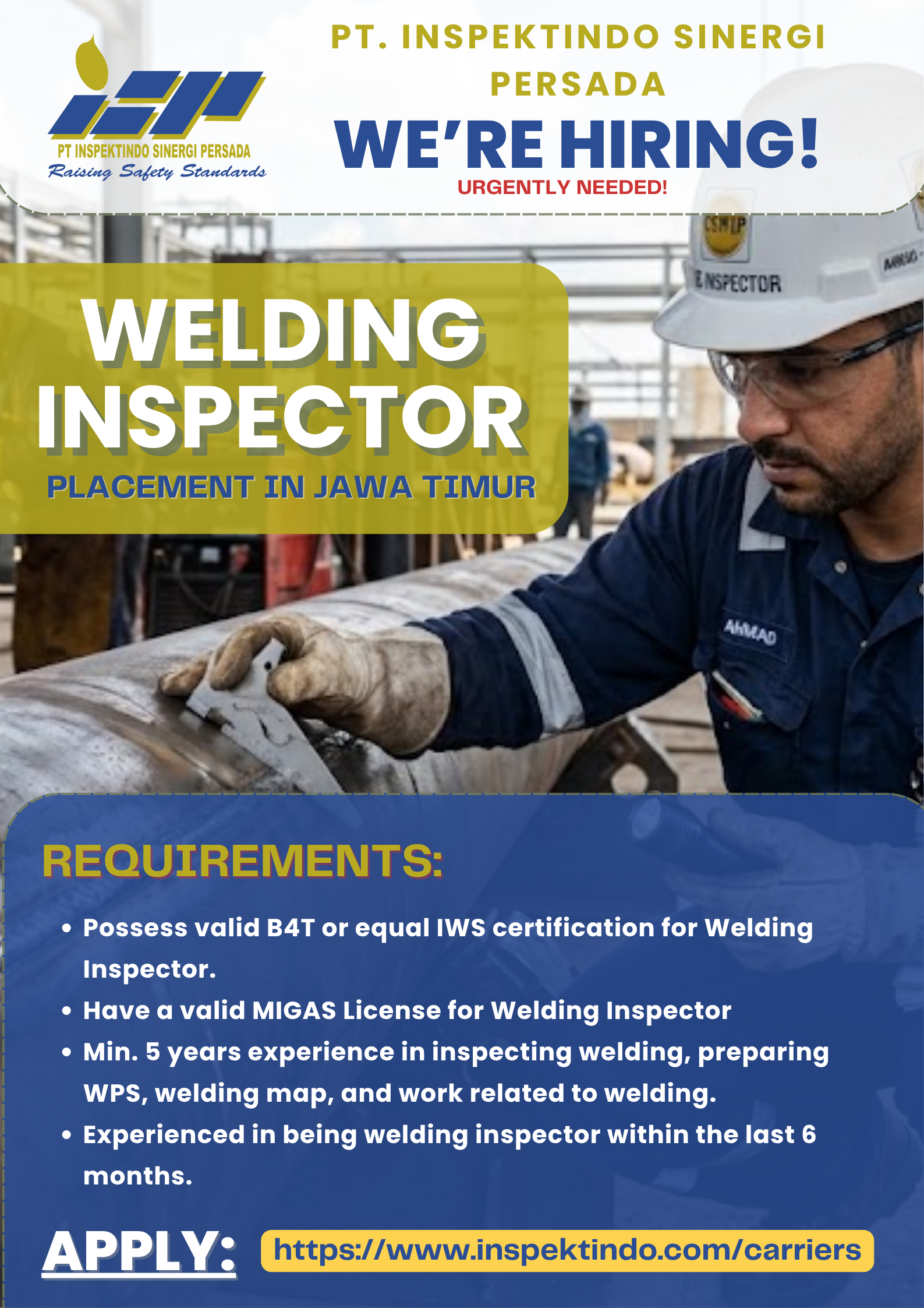 WELDING INSPECTOR - JATIM